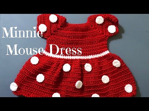 Crochet Minnie Mouse Dress 0-3 months