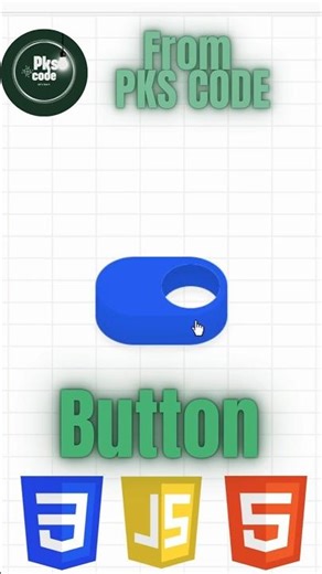 Animated 3D Toggle Button using HTML CSS & JavaScript | Modern UI Button Design #webdevelopment