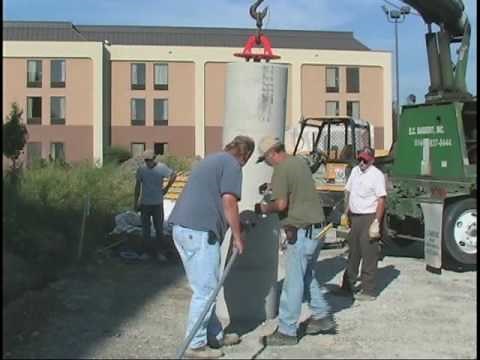 Precast Concrete Light Pole Base