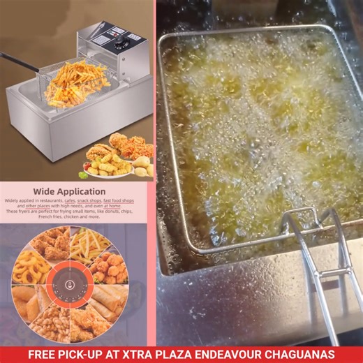 🍟🔥 Starlux Electric Deep Fryers – Commercial Power for Serious Cooking! 🔥 Choose Your Starlux Deep Fryer Today SL-23001 Single Tank – $850 (Free Delivery Trinidad) SL-23002 Double Tank – $1540 (Free Delivery Trinidad) ( Perfect for home & commercial use in Trinidad!) 🔥 Purchase any item above $250 on our website & get an EXTRA 5% OFF! 🎉 🌐 Visit Our Website: www.triniretail.com 📲 WhatsApp / Telephone – 745-1369 Whether you’re upgrading your kitchen or starting a food business, Starlux give