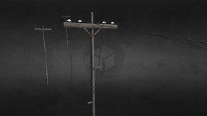 Telephone pole - Download Free 3D model by Miopass