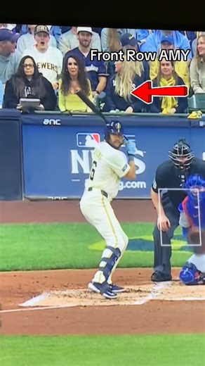 brandon burkholder on Instagram: "Front ROW Amy at the brewers game #brewers #wisconsin #baseball"