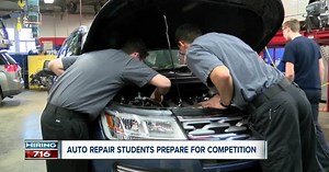 Auto repair students tune up skills for big competition