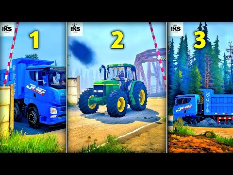 Spintires Mudrunner Truck DOMINATES Speed Bump on Broken Road