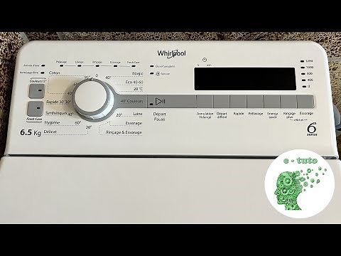 Clean Whirlpool washing machine filter.