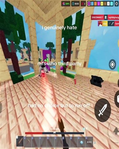 mfs had me playing monkey in the middle w them, (btw in the end i won, and i third partied the same guy who third partied me, got my revenge.) #bedwars #roblox #clips #genuinely #iwon