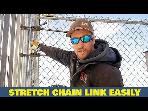 How To Stretch Short Runs Of Chain Link Fabric EASILY