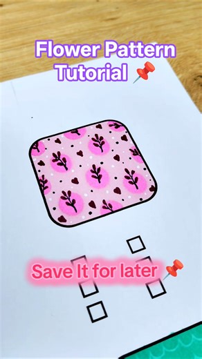 Flower Pattern Tutorial 📌🌺#pattern #coloring #trending #asmrvideo #creative #tutorial