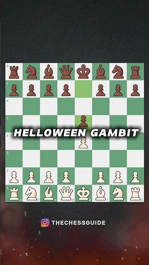 Helloween Gambit 👺👻 #chess #chesstrap