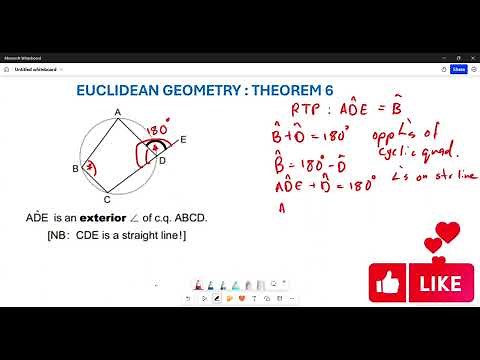 EUCLIDEAN GEOMETRY | THEOREM 6 PROOF