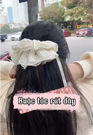Dây buộc tóc kiểu dây rút, chắc chắn mà đẹp #phukienthoitrang #phukienxinh #xuhuong #daybuoctoc #buitocxinh