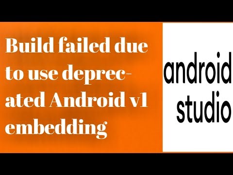 || How to resolve flutter error Build failed due to use deprecated Android v1 embedding ||