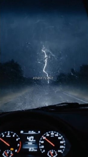 “POV: Driving Through a Thunderstorm When You Can Barely See the Road” 🌩️🚗 #shorts
