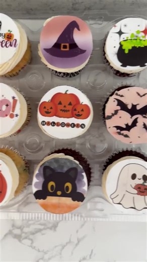 Halloween Edible Cupcake Toppers – 12-count Set for Spooky-sweet Celebrations - Etsy