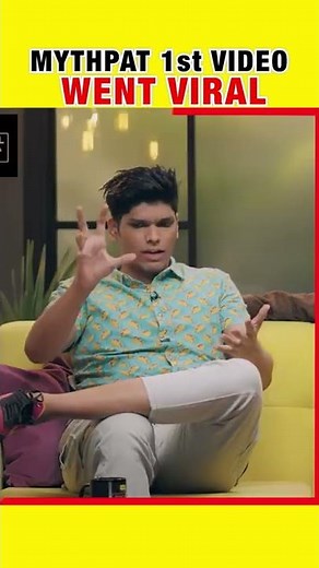 How @Mythpat 's first video went viral | #shorts
