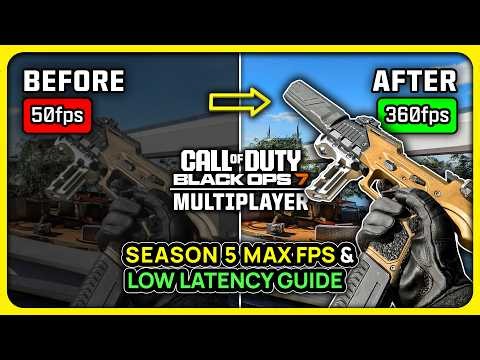 COD BO7 Multiplayer Season 5 - Best PC Settings for MAX FPS ✅