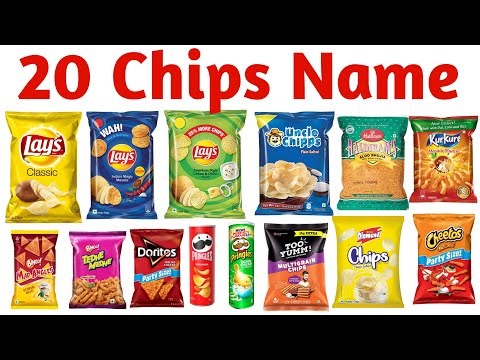 20 चिप्स के नाम सीखें बच्चों के लिए | Learn 20 Chips Names for Kids with Pictures and Sound