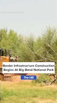 Demonstrators protest Trump's border infrastructure construction at Big Bend National Park