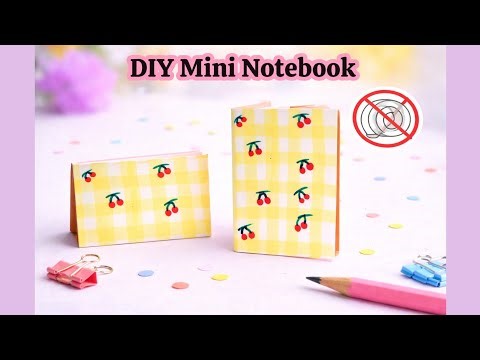 How to Make mini notebook at home 📒| DIY Mini Notebook Easy/ Beautiful paper craft | School DIY