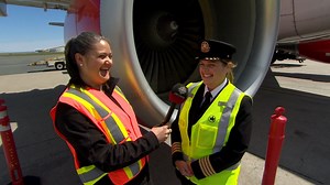 5.6K views · 47 reactions | A national organization promoting gender diversity in the skies touched down in Newfoundland and Labrador this week in hopes of inspiring women to seek out careers in aviation. CBC Meterologist Ashley Brauweiler spoke with pilot Kim Winsor about women in aviation. More at www.cbc.ca/1.5166102 | CBC Newfoundland and Labrador | Facebook