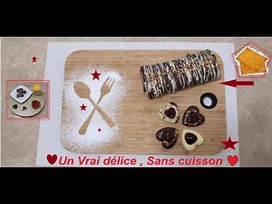 Gâteau roulé rapide , sans cuisson , un vrai délice🍫🍫