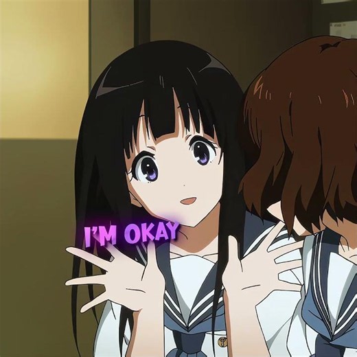 " I'm okay " #hyouka #enjoy #anime