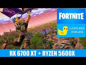 FORTNITE : Lossless Scaling | RX 6700XT + R5 5600X | MAX SETTINGS | 1080P