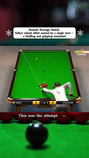 Rocket's Revenge Match! Selby's valiant effort marred by a single error – a thrilling and gripping encounter!#fyp #sports #snooker #UK #uktiktok