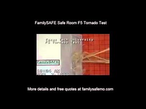 Safe Room Tornado Test - FamilySAFE Storm Shelters