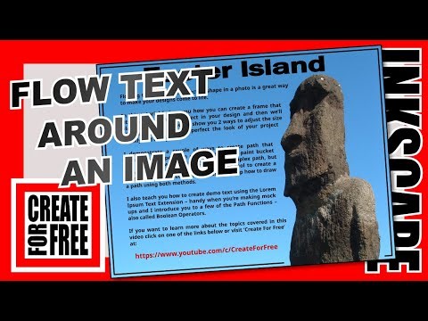 Flow Text around a Photo Inkscape