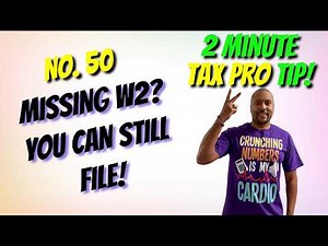 How to file taxes if missing Form W2 or Form 1099-R? | 2 Min Tax Pro Tip