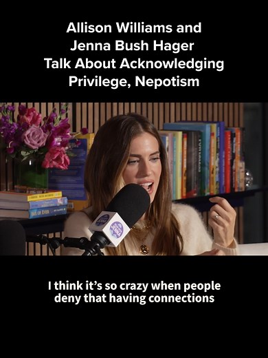 On the Open Book with Jenna podcast, Allison Williams and Jenna Bush Hager talk about the privilege that comes with having well-known parents. Williams is the daughter of newscaster Brian Williams and shared the importance of acknowledging the doors that were opened to her because of her family ties. You can stream the full episode of Open Book with Jenna wherever you get your podcasts.