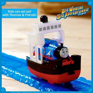 All aboard for the new Thomas & Friends Boat & Sea Set – motorized Thomas propels the rocking boat through water tracks, as he meets new engine friends from around the world, like Ace, Nia and Yong Bao! Shop now (Items shown sold separately and subject to availability): http://bit.ly/2zMO0ew | Thomas & Friends