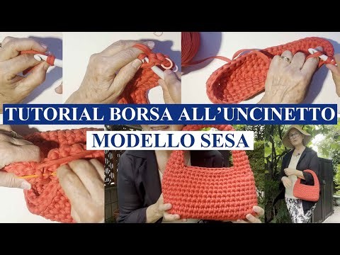 Tutorial borsa all'uncinetto: Modello Sesa