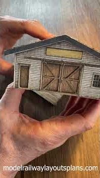 Model railroad printable building - Smokey Joe's lock up #modeltrains #hoscale #nscale