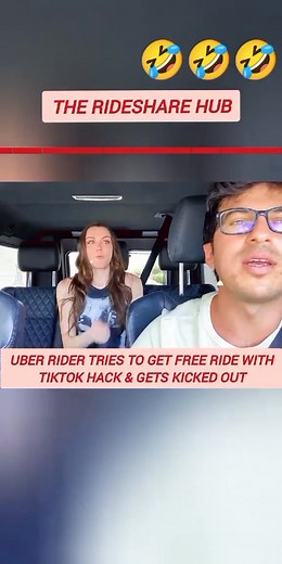 Uber Rider Tries To Get Free Ride With TikTok Hack & Gets Kicked Out#Uber#Passengers#POLICE#Driver | The Uber guy