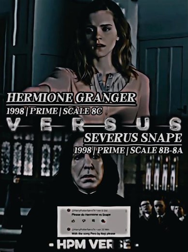 Severus Snape vs Hermione Granger #shorts #wizardingworld #comparison #edit #fyp