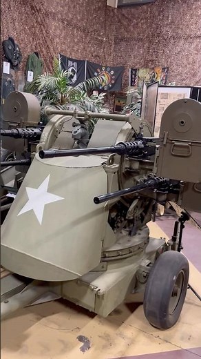 The M45 50 caliber “Meat Chopper” Quadmount at the American Armory Museum in Fairfield, California