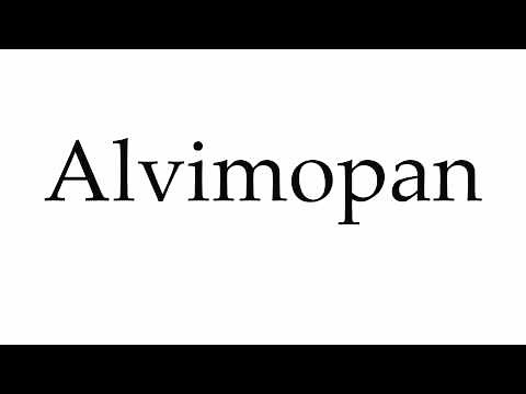How to Pronounce Alvimopan