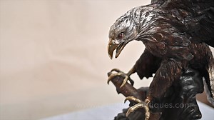 https://canonburyantiques.com/s/bronzes/bronze-eagles---canonbury-antiques---bronze-b/1/ Large Bronze Eagle Statue At Canonbury Antiques we carry a range of bronze eagles these are a favourite subject of bronze sculpturists and make a great piece for the study, office or living room. One of our most popular bronze eagles is the version of the classic American bald eagle. We also carry a number of large lifesize bronze eagles. Please get in touch if you would like to view these bronze eagles in o