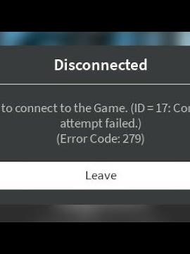 How To Fix roblox failed to connect to game id 17 error code 279 android mobile 2022