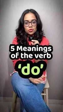 Master the 5 Main Uses of DO - Essential English Grammar Lesson In Hindi By Ananya