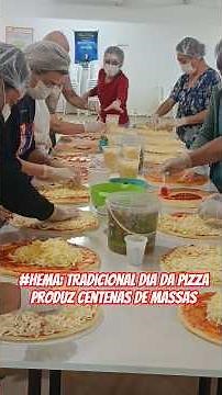 #hema: Tradicional dia da pizza produz centenas de massas