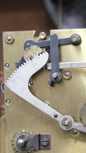 Mechanical chime mechanism of a vintage French clock ✨