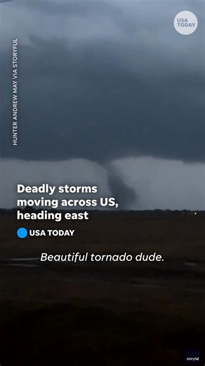 Millions of people are under severe weather watches and warnings with threats of flash floods, hail, and tornados as deadly storms move across the country. | USA TODAY Video