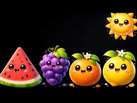 Sensory for Babies 🍓✨ | Dancing Fruits Party – Super Colorful Animation!