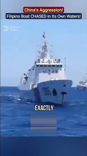China Coast Guard Armada Chases Small Filipino Boat in Philippines’ Waters!