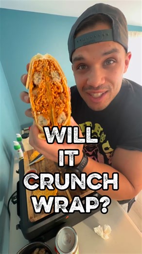 NoOne on Instagram: "⁉️WILL IT CRUNCH WRAP⁉️ ▫️Check out the latest edition of WILL IT CRUNCH WRAP. Where I take unconventional crunch wrap items and see if they will in fact crunch wrap or not! ▫️This week Spaghetti and Meaballs. Simple ingredient list; ➖Ground Chicken ➖Spaghetti ➖Tomato Sauce ➖Seasonings ➖Parmesan ➖Tortilla ▫️Drop everything down on the @blackstoneproducts and get to work! ▫️ @paige__allison with the top comment and inspo for this one. ▫️Final verdict……. ▫️These DEFINITELY CRU