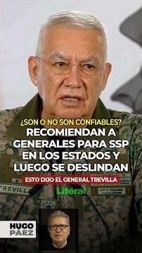 RECOMIENDAN A GENERALES Y LUEGO SE DESLINDAN ¿Son o no son confiables?