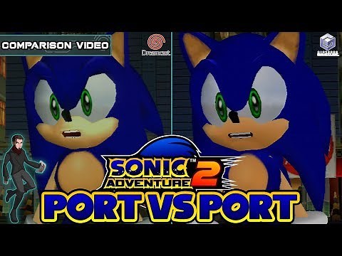 Sonic Adventure 2 Comparison | Dreamcast vs Gamecube | Port vs Port